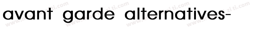 avant garde alternatives字体转换